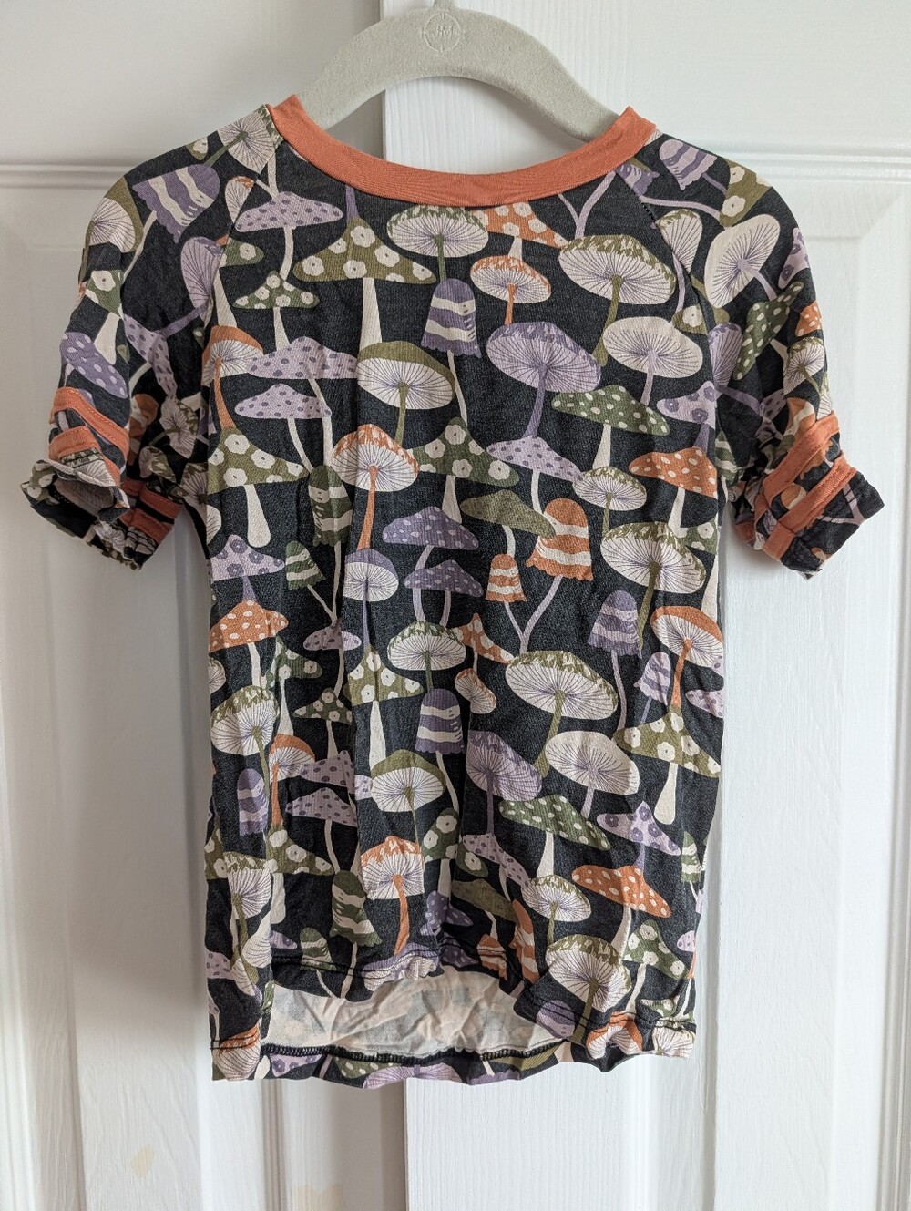 EUC 3T Kate Quinn Organics 🍄 Multi Mushroom Football Tee Bamboo